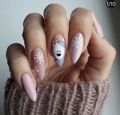 Gel Nail Art Designs, Cute Christmas Nails, Christmas Nail Art Designs, Epilator, Gel Nail Art