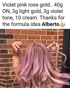 Pink Hair Formula, Hairstylist Inspiration, Unicorn Hair Dye, Hair Formulas, Hair Formula