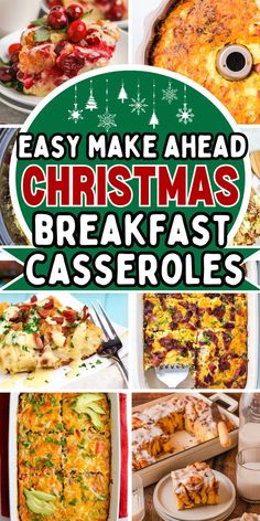 Easy make ahead overnight Christmas breakfast casseroles with egg, bacon, sausage, canned biscuits, crescent rolls, or bread, including crockpot casserole recipes for a crowd, perfect for a holiday potluck. Christmas Breakfast Casseroles, Christmas Morning Breakfast Casserole, Meatless Breakfast, Easy Christmas Breakfast, Christmas Casserole, Christmas Breakfast Casserole, Make Ahead Breakfast Casserole, Christmas Breakfast Recipe, Breakfast Casserole Recipe