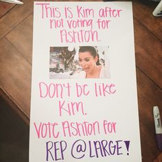 Kim Kardashian Student Council Poster Student Officer Posters, Student Campaign Slogans, Stuco Poster Ideas Funny, Class Rep Posters Student Council, Prom Court Posters, Campaign Slogans Student Council, Hoco Court Poster Ideas, Hoco Princess Campaign, Student Council Campaign Posters Cute