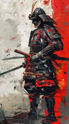 The work is for free use. But all rights and licenses belong to the author Buffik SK. Futuristic Samurai, Guerriero Samurai, Ronin Samurai, Japanese Art Samurai, Japanese Tattoo Symbols, Warrior Concept Art, Beauty And The Beast Movie, Samurai Wallpaper