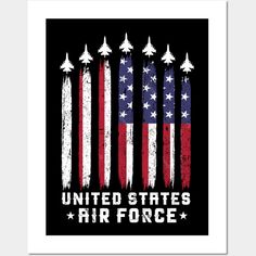 an american flag with the words united states air force