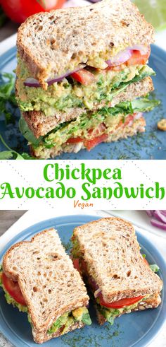 this chickpea avocado sandwich is an easy and healthy lunch for the whole family