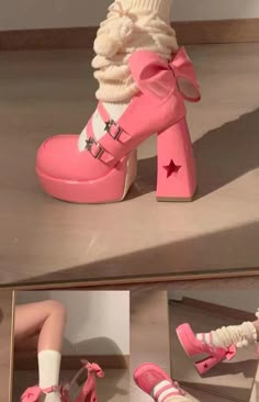 Dr Shoes, Cute Shoes Heels, Kawaii Shoes, Pretty Princess, Autumn 2022, Tan Shoes, Super High Heels, Bow Heels, Aesthetic Shoes