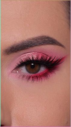 Bright Spring Eye Makeup Tutorial  odenseyecosmetics Spring Dragon Palette, Mighty Monster Palette Concrete Ruby kry gina.cosmetics Concrete Ruby Pencil influence.cosmetics Spectrum Automatic Eyepencil 08 Pink And White Eye Makeup, Bright Pink Makeup Looks, Bunny Eye Makeup, Bold Pink Makeup, Bright Pink Makeup, Vibrant Makeup Looks, Machiaj Smokey Eyes, Spring Dragon, Colourful Eyeshadow