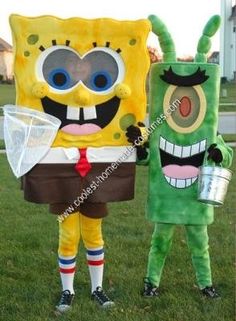 two people in costume standing next to each other