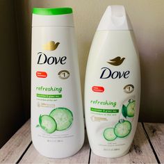 Dove Refreshing Cucumber And Green Tea Body Wash Revitalizes & Refreshes 22fl.Oz And Dove Refreshing Body Wash Cucumber And Green Tea Cleanser, 20 Oz Brand New 2 Large Bottles No Offer Dove Body Wash Cucumber, Dove Cucumber, Dove Body Wash Winter Care, Dove Lavender Body Wash, Dove Refreshing Body Wash, Green Tea Cleanser, Dove Products, Green Tea Body Wash, Dove Soap