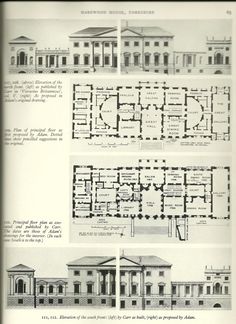 an old house with three floors and four stories, including the first floor plan for it