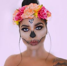 Mary Nails, Halloween Coustumes, Sugar Skull Makeup, Amazing Halloween Makeup