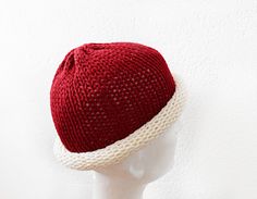 I came up with the design of this hat for those who do not wear traditional Christmas hats, but want to look festive and original :) This Christmas hat will give you a wonderful Christmas mood. The hat is knitted from 100% soft wool. It can be an accessory for Christmas photographs, it can be a gift for any person: the hat will fit the size of both the woman and the man. MATERIAL: 100 % wool SIZE:  The size is designed for a woman's and men's head. READY TO SHIP! All products are knitted in a smoke-FREE & pet-FREE indoors. Colors may vary due to your monitor settings. CARE: Hand washes in warm water (35C / 95F). Use a detergent for delicates. Do not twist and do not use bleach.Get rid of excess water simply, roll it in a towel, the excess water will go and put out to dry. For more knit hat Christmas Photograph, Christmas Beanie, Christmas Hats, Big Head, Traditional Christmas, Christmas Mood, Skull Cap Beanie, Christmas Hat, Soft Wool