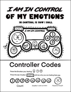 the instructions for how to control your video game console with buttons and numbers on it