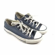 Converse All Star Chuck Taylor Low Sneakers Womens Sz 6 Faded Blue W9697. Condition is "Pre-owned". Shipped with USPS Priority Mail. Converse Style Outfit, All Star Png, Blue Converse Aesthetic, Dark Blue Converse, Low Rise Converse, Sneakers Png, 2000s Shoes, Navy Blue Converse, Shoes Png