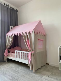 Custom canopy for your bed! Can be used for all types of children's beds, baby cribs and playpens, as well as for bed ikea kura.   Perfectly creates a cozy atmosphere and decoration for a child's room. This beautiful canopy can be made in a variety of options and configurations!  The roof and curtains are made of cotton.  You can choose the color separately for the roof, curtains and windows! Several options are also available, you can choose just the roof or just the curtains, or you can choose Montessori House, Cute Dog Beds, Ikea Kura, Montessori Bed, Custom Canopy, Crib Canopy, Bed Tent, Ikea Bed, Bed Canopy