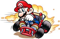 an image of mario kart on a motorcycle with flames coming out of the back