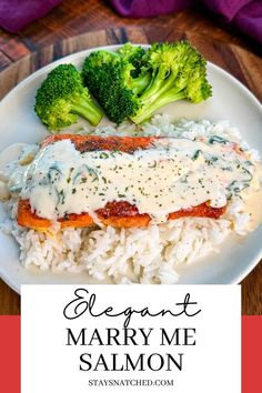 a white plate topped with meat covered in sauce and broccoli