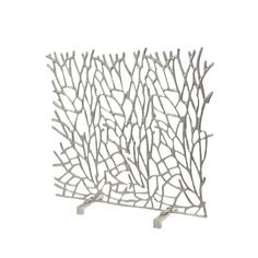 a metal sculpture with branches on it