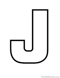 the letter j in black and white with an uppercaseed capital on it's side