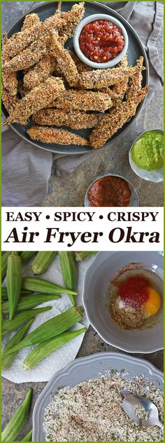 air fryer okra is an easy and delicious appetizer