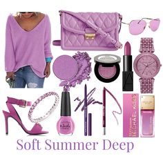 Fashion set Soft Summer Deep created via Color Analysis Summer, Light Summer Color Palette