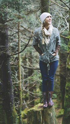 Elevate your outdoor experience with these stylish and functional adventure outfits. From rugged-chic ensembles to nature-inspired looks, embrace the essence of adventure in every step. #AdventureOutfit #OutdoorStyle #ExploreInAesthetic Wander Outfits, And So It Begins, Walk In The Woods, Outdoor Fashion