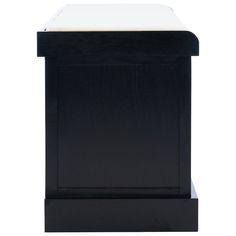 Safavieh Landers Coastal Black Storage Bench with Storage 32.25-in x 15-in x 19-in BCH5702B at Lowes.com Black Storage, Mud Room, Bench Cushions, Stylish Storage, Bench With Storage