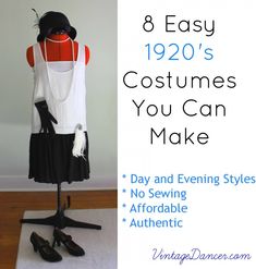 10 Easy 1920s Outfits for Women Diy 1920s Costume, 1920s Outfit Ideas, 1920s Outfit, 1920s Costume, Gatsby Costume, Blithe Spirit, Diy Outfits, 1920s Outfits, Diy Clothes Refashion