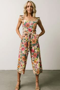 Baltic Born jumpsuits are flying off the virtual shelves! Buy our new Gemma Pink Multi Floral Jumpsuit before it sells out. It has pockets! Weekend Bbq Outfit, Easter Jumpsuit For Women, Chic Womens Outfits, Size 6 Summer Outfits, Women’s Spring Dresses, Outfits For Belly Pooch, Bold Summer Outfits, Ruffle Outfits Women, Women’s Summer Outfits