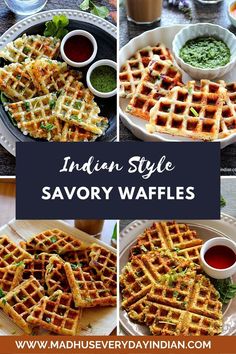 collage of savory waffles Indian Sandwich Recipes, Grilled Fish Sandwich, Indian Sandwich, Whole Fish Recipes, Sandwich Recipes Indian, Waffle Recipe Healthy, Fish Marinade, Grilled Fish Recipes