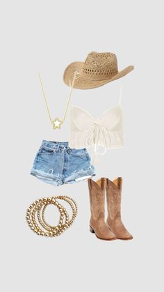 Summer Country Concert Outfit, Cute Concert Outfits, Cowgirl Style Outfits, Country Style Outfits, Cute Country Outfits, Looks Country, Nashville Outfits