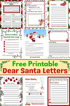 the printable dear santa letter is an easy way to help kids learn how to write letters