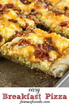 a close up of a pizza on a pan