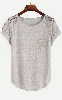 Contrast Lace Raglan Sleeve Tee T Shirt Makeover, Cut Up Shirts, One Direction Shirts, Stitch Fix Outfits, Stich Fix, Southern Shirts, Stitch Fix Stylist, Tie Dye Shirts, Stitch Fix Inspiration