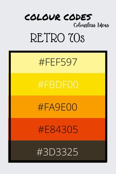 the color code for retro 80's