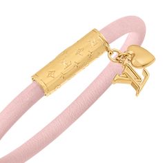 LOUIS VUITTON® - Lv Push Bracelet - Rose Ballerine Jewelry Gifts For Women, Lv Bracelet Louis Vuitton, Tiffany Silver Jewelry, Designer Bracelet Stack, Luxury Bracelet Stack, Pink Girly Things Accessories, Lv Necklace, Lv Bracelet, Lv Jewelry