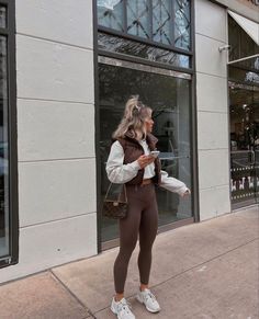 Shop our Influencers' top picks on Amazon Cute Casual Outfits For Petite Women, Gym High Socks Outfit, Outfit With Tan Leather Pants, Outfits For Chicago In November, Fall Outfits Neutrals, Neutral Fall Outfits Women, Steak House Outfit Women, Fall Outfits Everyday, Gatlinburg Outfits