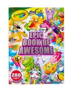 the book cover for epic book of awesome is shown in front of a white background