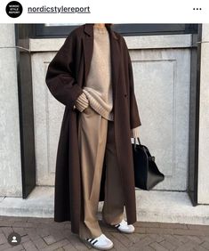 Vinter Mode Outfits, Workwear Capsule Wardrobe, Workwear Capsule, Random Outfits, Style Bundle, Brown Coat, Coat Outfits, 가을 패션