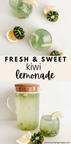 fresh and sweet kiwi lemonade is the perfect way to start your day off right now