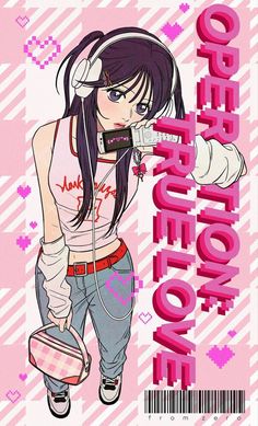 Anime Character, Black Hair, Hair, Pink, Black