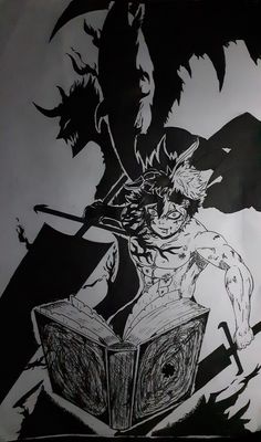 Asta Black Clover Drawing, Animation Drawing Sketches, Asta Black Clover, Naruto Sketch Drawing, Animal Illustration Art, Cocoppa Wallpaper