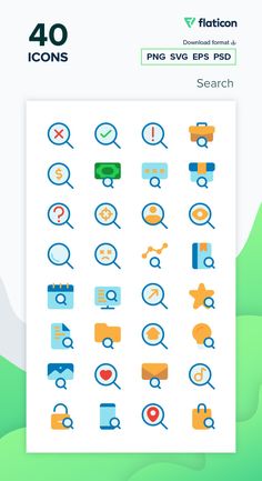 the icons are designed to look like they have different shapes and sizes, but not very large