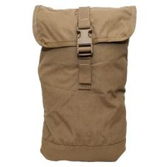 the back pack is tan and has two straps on one side, and an inner pocket for