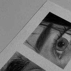 three different pictures of an eye with long lashes and eyelashes on the left, one is black and white