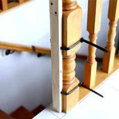 an image of a wooden stair case