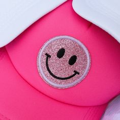 Product Update: Expecting a restock by next week (August 1st) ! Thank you guys for all the love + support :) We will be bringing back all the fun colors you need for the summer and many more! These super fun, trucker hats with a smile face patch are perfect for the beach, being poolside, or a summer day. About the hat: - Adjustable: Fit any size - Mesh back We want to see how you style your hat! Be sure to tag us in your picture on Instagram @ErickasElectricEdits :) Cute Beach Trucker Hat, Trendy Baseball Cap With Uv Protection, Fun Visor Trucker Hat For Beach, Fun Visor Trucker Hat For The Beach, Cute Beach Snapback Hat With Curved Brim, Cute Snapback Hat For Beach, Cute Summer Snapback Hat For The Beach, Fun Baseball Cap With Uv Protection, Cute Summer Beach Snapback Hat