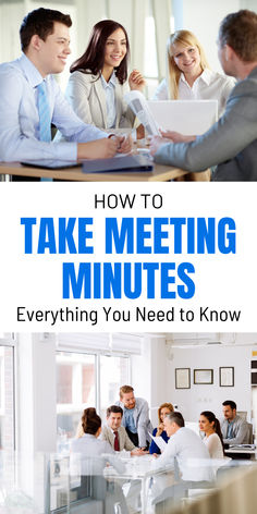 the cover of how to take meeting minutes everything you need to know