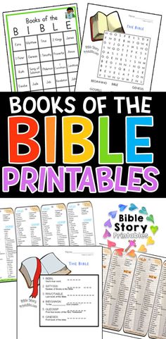 books of the bible printables for kids