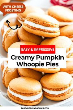 Simple and Delicious Pumpkin Whoopie Pies You Can Make at Home Thanksgiving Recipes Dessert Pies, Unique Fall Desserts, Dessert Pies, Whoopie Pie