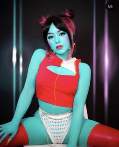 Doja Cat Alien Costume, Doja Cat Need To Know Outfit, Doja Cat Halloween Costume, Doja Cat Costume, Pisces Fashion, Halloween Makeup Inspiration, Spooky Szn, Nye Party, Halloween Inspo