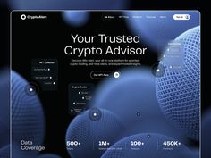 an image of a web page that is designed to look like a computer screen with the words your trusted cryptadvisor on it